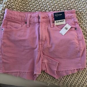 Old Navy Vibrant Pink Cutoff Shorts
